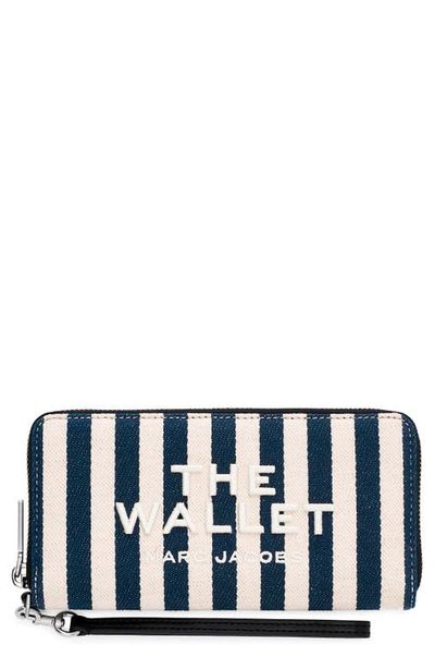 Marc Jacobs Marc Jacobs The Stripe Canvas Continental Wallet