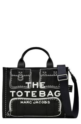 Marc Jacobs Marc Jacobs The Trompe L'oeil Cargo Canvas Medium Tote Bag
