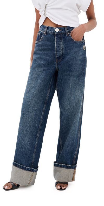 Marc Jacobs Marc Jacobs Wide Leg Jeans Medium Wash Indigo