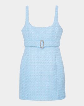 Marc Jacobs Pop J Marc Metallic Tweed Mini Dress
