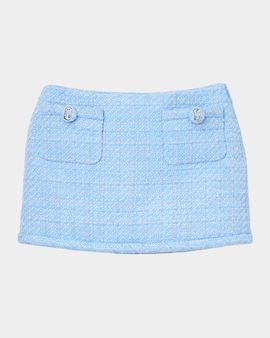 Marc Jacobs Pop J Marc Metallic Tweed Mini Skirt