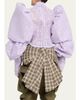 Marc Jacobs Runway Bonded Lace Puff-Sleeve Crop Top - 3