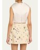 Marc Jacobs Runway Floral Brooch Cropped Silk Shell Top - 3