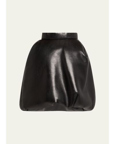 Marc Jacobs Runway Padded Leather Bubble Skirt