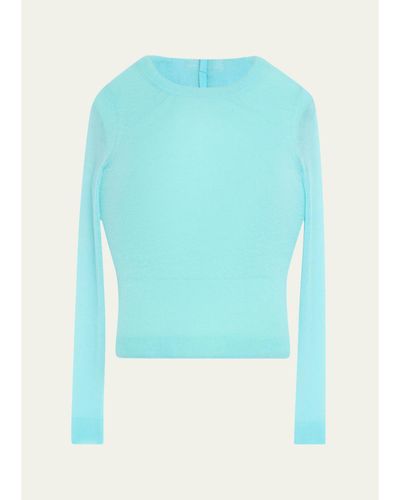 Marc Jacobs Runway Padded Long-Sleeve Mohair Sweater