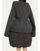 Marc Jacobs Runway Padded V-Neck Peplum Sweater - 3