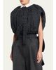Marc Jacobs Runway Polka-Dot Cotton Poplin Collared Bubble Top - 4