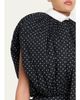Marc Jacobs Runway Polka-Dot Cotton Poplin Collared Bubble Top - 5