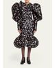 Marc Jacobs Runway Rose Print Satin Bubble Hem Skirt - 2