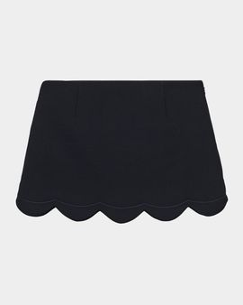 Marc Jacobs Scalloped Daisy Wool Mini Skirt