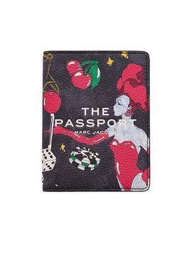 Marc Jacobs The City Las Vegas Leather Passport Case