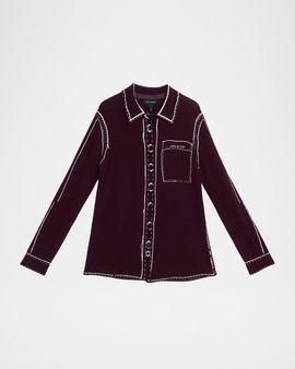Marc Jacobs Trompe-L & apos;oeil Knit Button-Front Cardigan