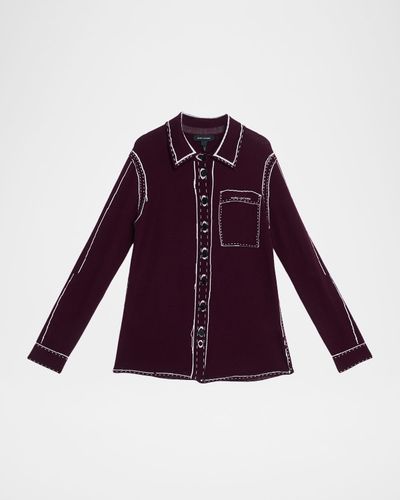 Marc Jacobs Trompe-L & apos;oeil Knit Button-Front Cardigan