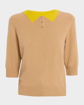 Marc Jacobs Trompe-L & apos;oeil Knit Polo Sweater