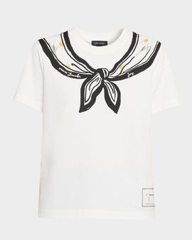 Marc Jacobs Trompe-L & apos;oeil Short-Sleeve Scarf Tee