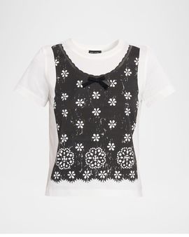 Marc Jacobs Trompe-L & apos;oeil Slim Crewneck Tee