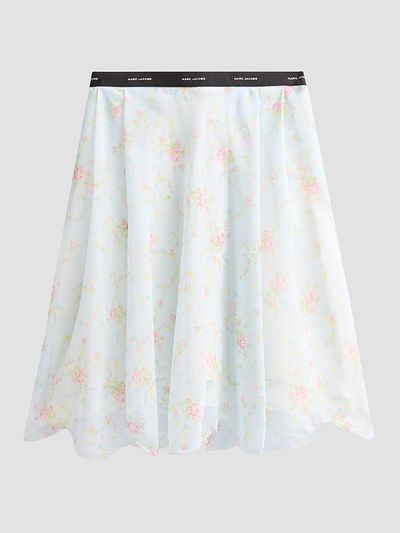 Marc Jacobs Women's Blurred Floral Chiffon Skirt