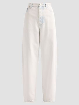 Marc Jacobs Women's Bow Bleached Denim High-Rise Jeans