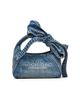 Marc Jacobs Women's Bow Cotton Denim Mini Sack Bag - 8