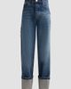 Marc Jacobs Women's Cuffed Wide-Leg Jeans - 1