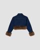 Marc Jacobs Women's Faux-Fur-Trim Shrunken Trucker Jacket - 5