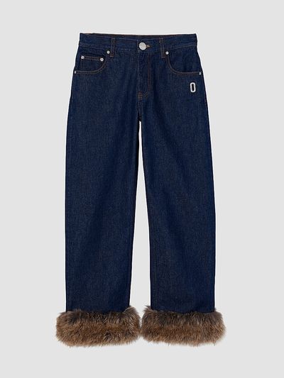 Marc Jacobs Women's Faux Fur Cropped Jeans