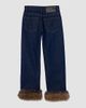 Marc Jacobs Women's Faux Fur Cropped Jeans - 6