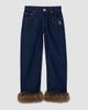 Marc Jacobs Women's Faux Fur Cropped Jeans - 7