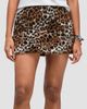 Marc Jacobs Women's Faux Fur Leopard Mini Skirt - 2