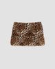 Marc Jacobs Women's Faux Fur Leopard Mini Skirt - 4