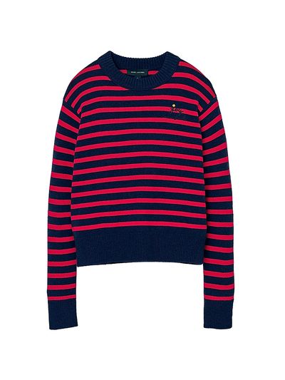 Marc Jacobs Women's Joy Striped Wool-Cashmere Sweater