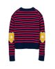 Marc Jacobs Women's Joy Striped Wool-Cashmere Sweater - 3