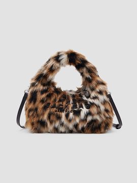 Marc Jacobs Women's Leopard Faux Fur Micro Sack Crossbody Bag