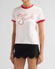 Marc Jacobs Women's Logo Cotton-Blend T-Shirt - 4