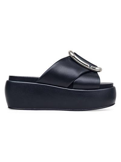 Marc Jacobs Women's Pop J 65MM Leather Platform Sandals