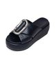 Marc Jacobs Women's Pop J 65MM Leather Platform Sandals - 4