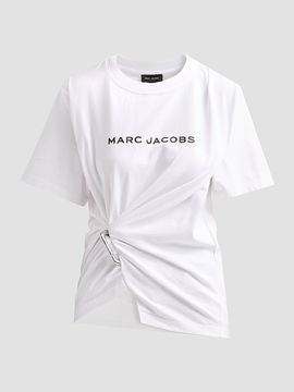 Marc Jacobs Women's Pop J Marc Logo Drape Boxy T-Shirt