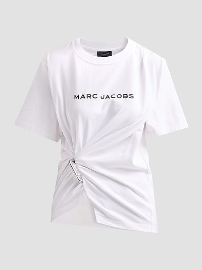 Marc Jacobs Women's Pop J Marc Logo Drape Boxy T-Shirt