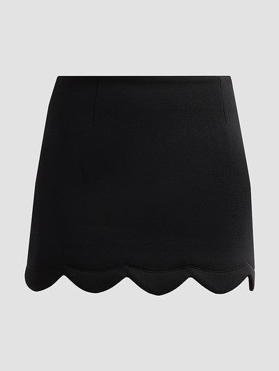 Marc Jacobs Women's Scallop Daisy Wool-Blend Mini Skirt