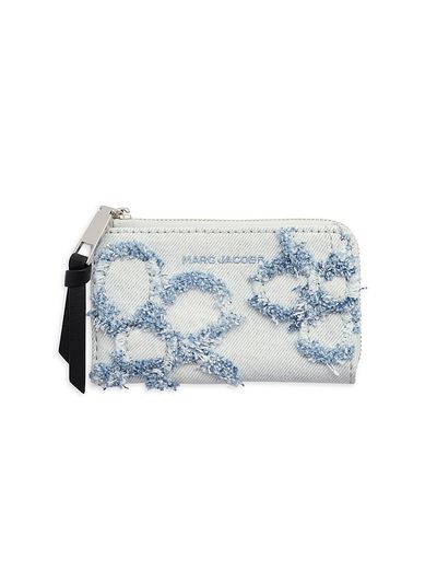 Marc Jacobs Women's The Daisy Distressed Denim Top-Zip Wallet