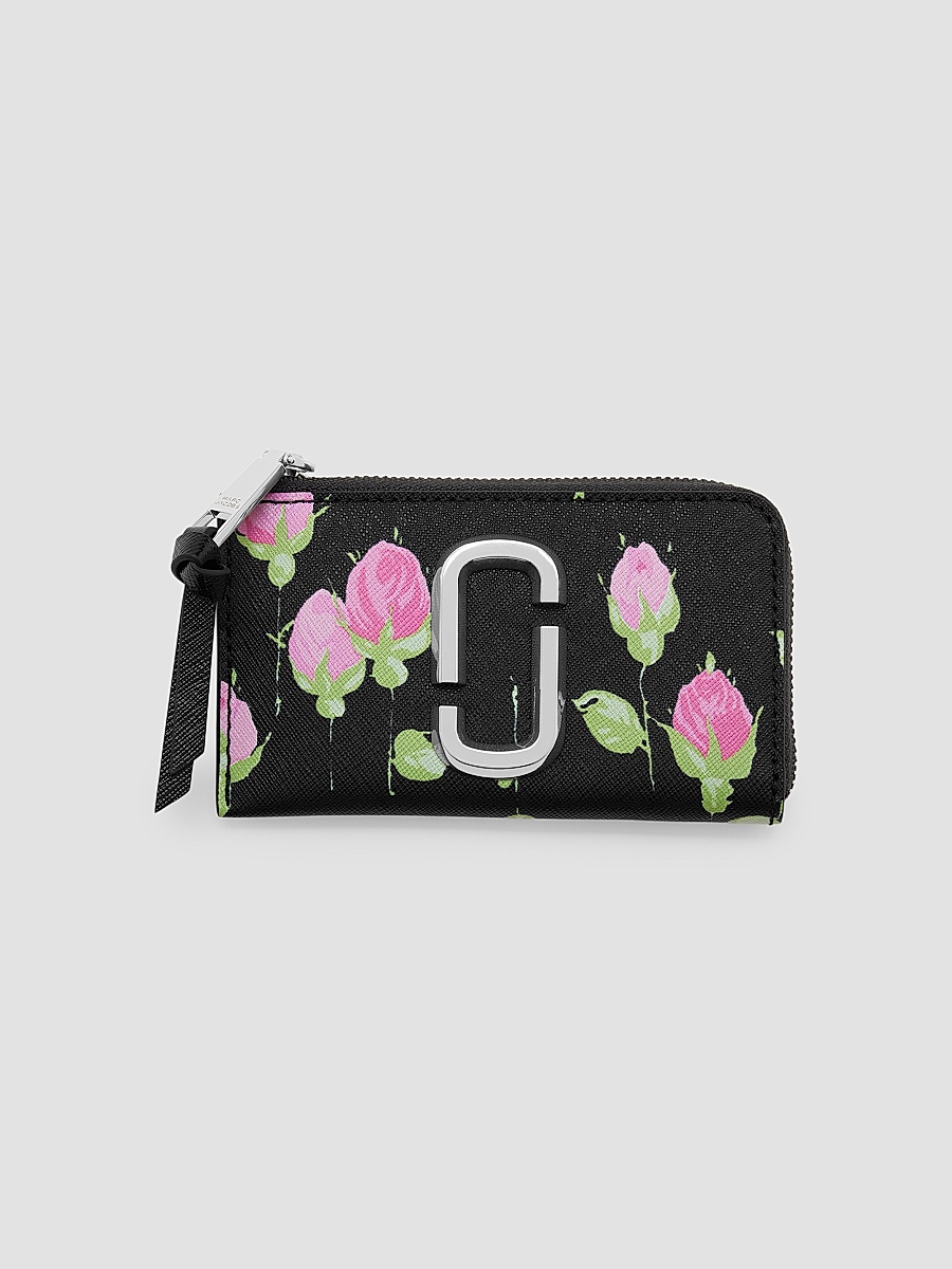 Marc Jacobs - Women's The Snapshot Vintage Floral Top Zip Multi Wallet