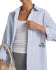 Marc Jacobs x A.P.C. Women's Logo-Embroidered Striped Cotton Poplin Shirt - 6