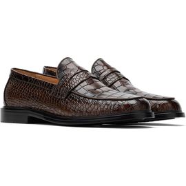 MARC NOLAN MARC NOLAN Calum Croc Embossed Penny Loafer