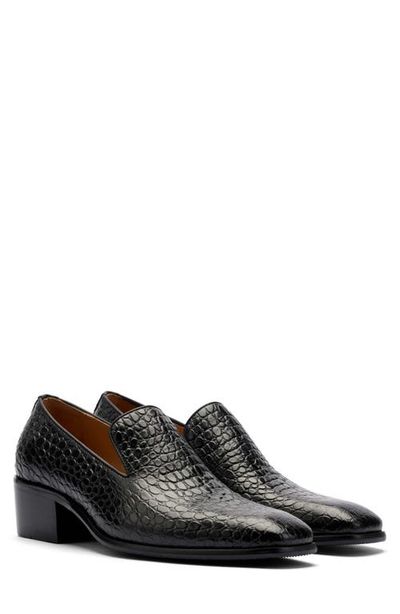 MARC NOLAN MARC NOLAN Hugo Croc Embossed Leather Slip On Loafer