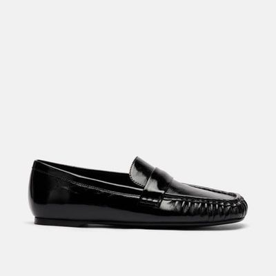 MARC NOLAN MARC NOLAN Jane Leather Square-Toe Slip-On Loafers