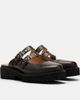 MARC NOLAN MARC NOLAN Lexi Leather Double-Buckle Lug Mules - 2