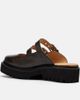 MARC NOLAN MARC NOLAN Lexi Leather Double-Buckle Lug Mules - 4