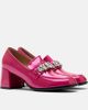 MARC NOLAN MARC NOLAN Margot Leather Penny Loafer Block Pumps - 2