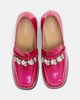 MARC NOLAN MARC NOLAN Margot Leather Penny Loafer Block Pumps - 5