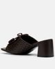 MARC NOLAN MARC NOLAN Sienna Calf Leather Tassel Block Heel Mules - 4